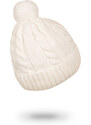 Marhatter Dívčí pletená čepice - 0183 - bílá