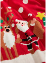 bonprix Vánoční svetr z jemné pleteniny Červená