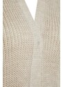 Trendyol Stone Maxi Basic Knitwear Cardigan