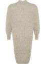 Trendyol Stone Maxi Basic Knitwear Cardigan