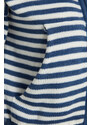 Trendyol Blue Hood Detailní pletený svetr