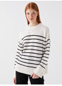 LC Waikiki Crew Neck Striped Long Sleeve Women's Knitwear Sweater