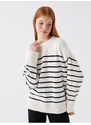 LC Waikiki Crew Neck Striped Long Sleeve Women's Knitwear Sweater