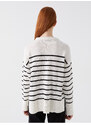 LC Waikiki Crew Neck Striped Long Sleeve Women's Knitwear Sweater