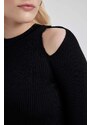 DEFACTO Slim Fit Crew Neck Knitwear Pullover