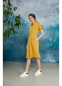 Dámské košilové šaty Yellow S298 - Stylove