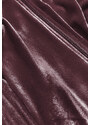 Defox Hnědý dámský velurový dres s lampasy (81223)