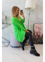 K-Fashion Oversize halenka světle zelená