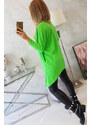K-Fashion Oversize halenka světle zelená