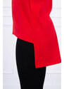 K-Fashion Halenka s potiskem a delšími zády červená