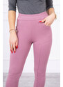 K-Fashion Kalhoty s rozparkem na nohavicích tmavě růžové