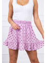 K-Fashion Tečkovaná sukně fialová