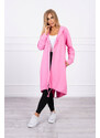 K-Fashion Světle růžová bunda s potiskem