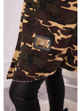 K-Fashion Slipová bunda khaki+béžová