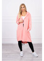 K-Fashion Nadměrná šedá bunda s kapucí Morel