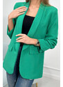 K-Fashion Sako s klopami elegantní zelené