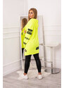 K-Fashion Žlutá neonová bez rukávů