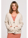 Dámský Cardigan BK074 Beige - BeWear