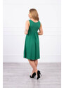 K-Fashion Šaty se širokými ramínky zelené