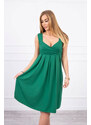 K-Fashion Šaty se širokými ramínky zelené