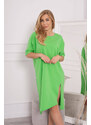 K-Fashion Sukienka oversize jasno zielona