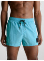 Pánské plavky Short Drawstring Swim Shorts CK Nylon KM0KM00868CU8 modrá - Calvin Klein