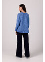 Pletený svetr BeWear BK105 Azure
