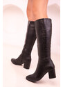 Soho Black Ankle Boots For Women 18348