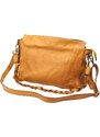 Dámská kožená crossbody kabelka VS 015 camel