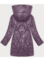 S'WEST Fialová dámská bunda s ozdobnou kapucí (B8215-71)