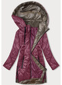S'WEST Dámská bunda ve vínové bordó barvě s odepínací kapucí (B8218-74)