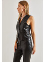 Bianco Lucci Women's Leather Vest