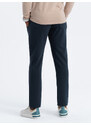 Ombre Clothing Pánské tepláky s rovnými nohavicemi - tmavě modré V2 OM-PABS-0155