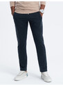 Ombre Clothing Pánské tepláky s rovnými nohavicemi - tmavě modré V2 OM-PABS-0155