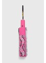 Deštník Moschino růžová barva, 8920 OPENCLOSEA