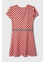 Dívčí šaty Tommy Hilfiger červená barva, mini