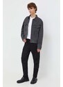Džínová bunda G-Star Raw pánská, šedá barva, přechodná