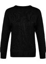 Trendyol Černá Posádka Neck Základní pletený svetr