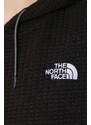 Mikina The North Face Mhysa dámská, černá barva, s kapucí, aplikací, NF0A853WJK31