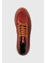 Kožené boty Red Wing Moc Toe pánské, červená barva, 8864