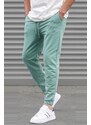 Madmext Green Basic Men's Tracksuits With Elastic Legs 5494