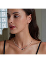 Royal Fashion stříbrný náhrdelník choker Elegance BSA003