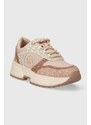 Sneakers boty MICHAEL Michael Kors Percy růžová barva, 43H3PCFS1B