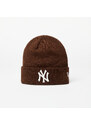 Čepice New Era New York Yankees League Essential Cuff Knit Beanie Hat Nfl Brown Suede/ Off White