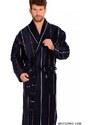 Men's bathrobe De Lafense 803 M-2XL navy blue - stripes 087