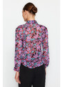 Trendyol Multi Color Floral Pattern Woven Shirt