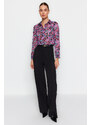 Trendyol Multi Color Floral Pattern Woven Shirt