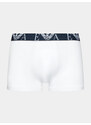 Pánské boxerky 3PACK 111357 3F715 13911 bílo-vínové-tm.modré - Emporio Armani