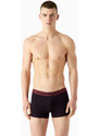 Pánské boxerky 2PACK 111210 3F504 56636 vínové s potiskem - Emporio Armani