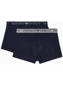 Pánské boxerky 2PACK 111769 3F720 70835 tm. modré - Emporio Armani